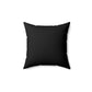 Life Means Nothing Until God Means Everything Square Pillow (Black)