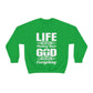 Life Means Nothing Until God Means Everything Unisex Heavy Blend™ Crewneck Sweatshirt