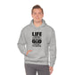 Life Means Nothing Until God Means Everything Unisex Heavy Blend™ Hooded Sweatshirt