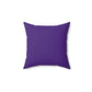 Life Means Nothing Until God Means Everything Square Pillow (Purple)