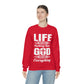 Life Means Nothing Until God Means Everything Unisex Heavy Blend™ Crewneck Sweatshirt