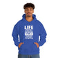 Life Means Nothing Until God Means Everything Unisex Heavy Blend™ Hooded Sweatshirt
