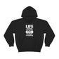 Life Means Nothing Until God Means Everything Unisex Heavy Blend™ Hooded Sweatshirt