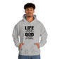 Life Means Nothing Until God Means Everything Unisex Heavy Blend™ Hooded Sweatshirt
