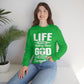 Life Means Nothing Until God Means Everything Unisex Heavy Blend™ Crewneck Sweatshirt