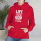 Life Means Nothing Until God Means Everything Unisex Heavy Blend™ Hooded Sweatshirt