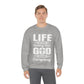 Life Means Nothing Until God Means Everything Unisex Heavy Blend™ Crewneck Sweatshirt