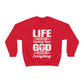 Life Means Nothing Until God Means Everything Unisex Heavy Blend™ Crewneck Sweatshirt