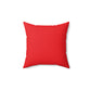 Life Means Nothing Until God Means Everything Square Pillow (Red)