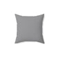 Life Means Nothing Until God Means Everything Square Pillow (Grey)