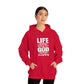 Life Means Nothing Until God Means Everything Unisex Heavy Blend™ Hooded Sweatshirt