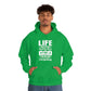 Life Means Nothing Until God Means Everything Unisex Heavy Blend™ Hooded Sweatshirt