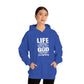 Life Means Nothing Until God Means Everything Unisex Heavy Blend™ Hooded Sweatshirt